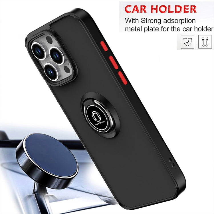 For iPhone 16 Pro Max Q Shadow 1 Series TPU + PC Phone Case with Ring(Black+Red) - iPhone 16 Pro Max Cases by PMC Jewellery | Online Shopping South Africa | PMC Jewellery | Buy Now Pay Later Mobicred