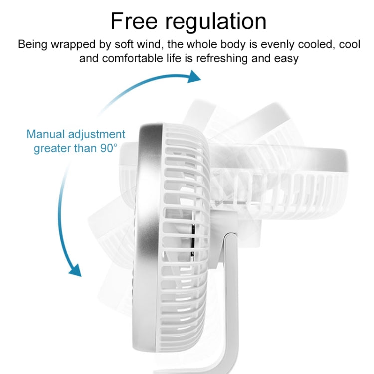 N702 Smart Digital Display Desktop Oscillating Fan(White) - Electric Fans by PMC TechLife | Online Shopping South Africa | PMC TechLife | Buy Now Pay Later Mobicred
