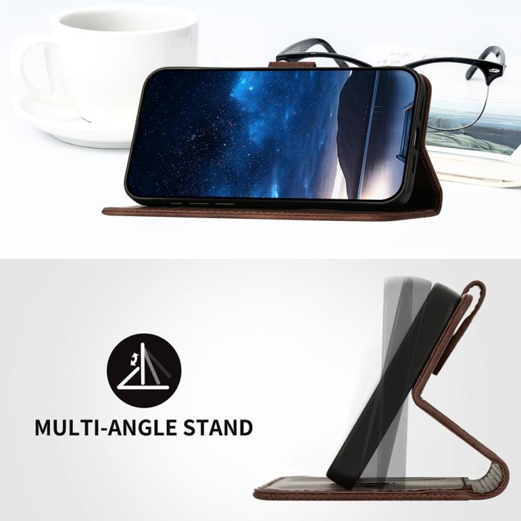 For iPhone 17 Pro Max YX0080 Grid Butterfly Embossed Pattern Flip Leather Phone Case with Lanyard(Coffee) - free shipping - PMc TechLife - Order now!