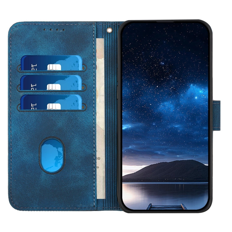 For Google Pixel 9 Pro XL YX0080 Grid Butterfly Embossed Pattern Flip Leather Phone Case with Lanyard(Dark Blue) - Google Cases by PMC TechLife | Online Shopping South Africa | PMC TechLife | Buy Now Pay Later Mobicred
