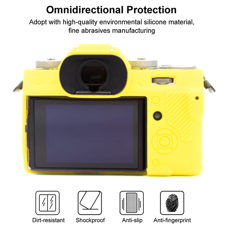 For FUJIFILM X-T5 Soft Silicone Protective Case(Yellow) - Protective Case by PMC TechLife | Online Shopping South Africa | PMC TechLife | Buy Now Pay Later Mobicred