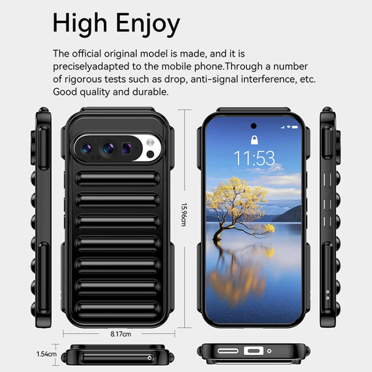 For Google Pixel 9 Pro Capsule Series Candy Color TPU Phone Case(Transparent) - Google Cases by PMC TechLife | Online Shopping South Africa | PMC TechLife | Buy Now Pay Later Mobicred