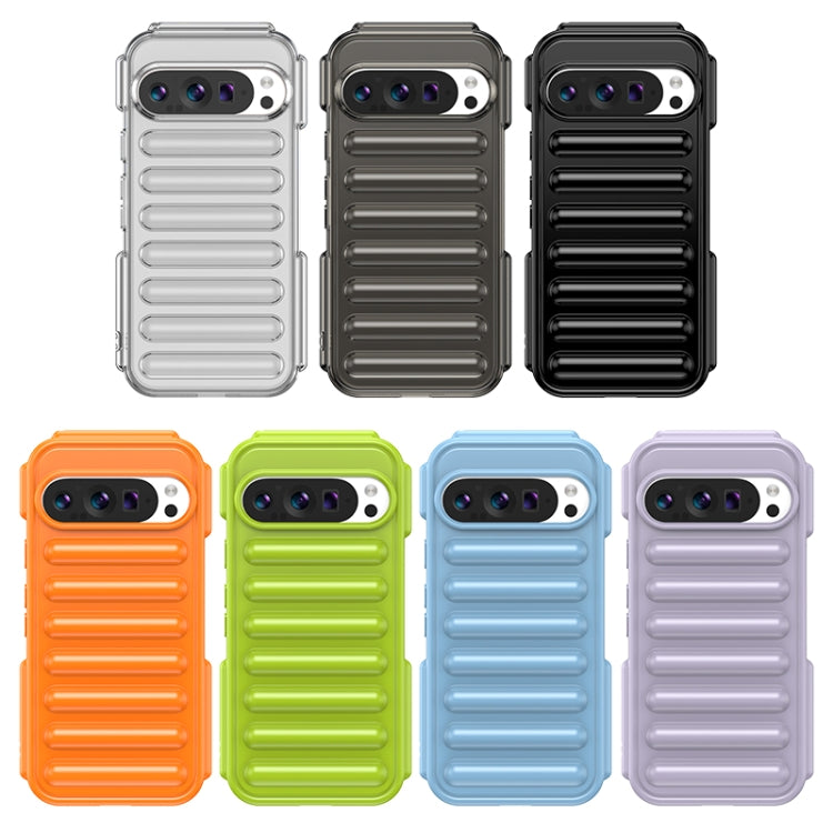 For Google Pixel 9 Capsule Series Candy Color TPU Phone Case(Transparent Grey) - Google Cases by PMC TechLife | Online Shopping South Africa | PMC TechLife | Buy Now Pay Later Mobicred
