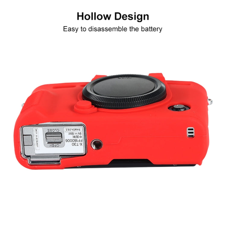 For FUJIFILM X-T30 II Soft Silicone Protective Case(Red) - Protective Case by PMC TechLife | Online Shopping South Africa | PMC TechLife | Buy Now Pay Later Mobicred