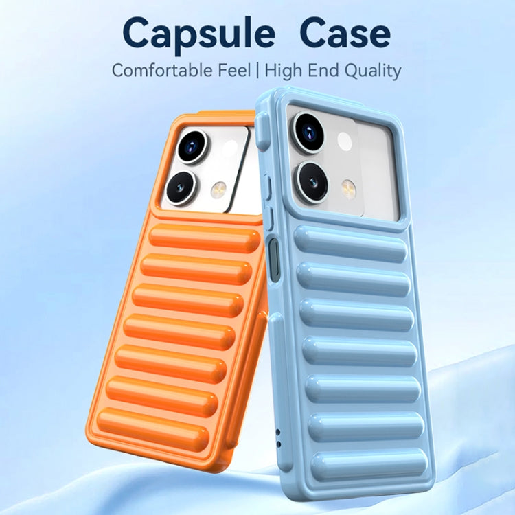 For Redmi K70 Capsule Series Candy Color TPU Phone Case(Transparent Grey) - K70 Cases by PMC Jewellery | Online Shopping South Africa | PMC Jewellery | Buy Now Pay Later Mobicred