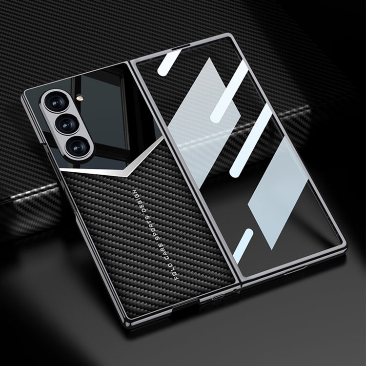 For Samsung Galaxy Z Fold6 GKK Integrated Plating Leather Knight Full Coverage Phone Case(Green) - free shipping - PMC Jewellery - Order now!
