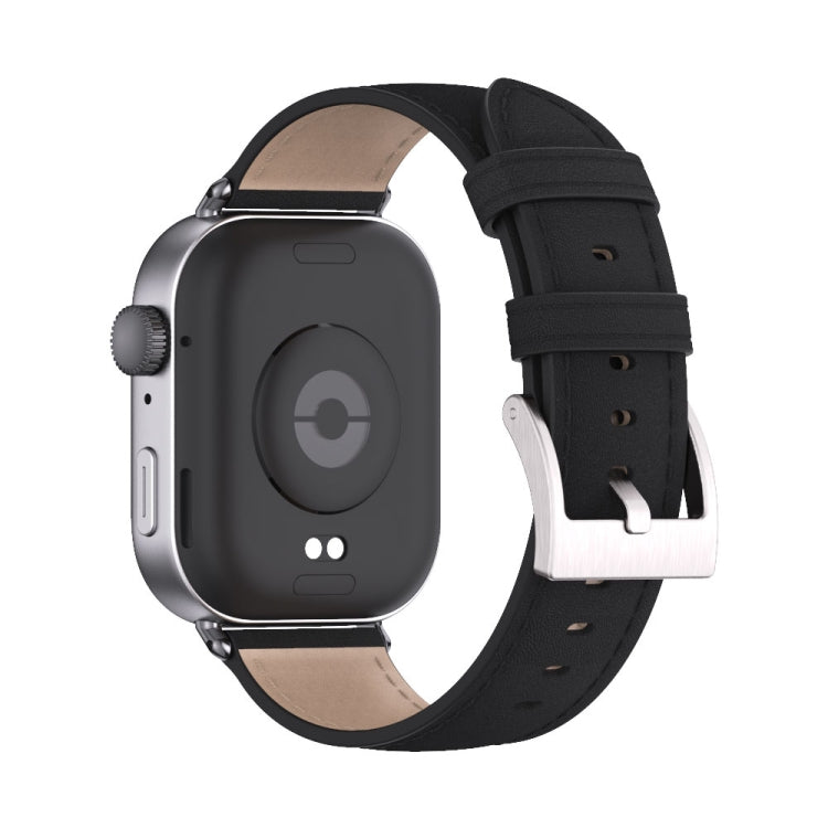 For Huawei Watch Fit3 MIJOBS Genuine Leather Watch Band(Black) - Watch Bands by MIJOBS | Online Shopping South Africa | PMc TechLife | Buy Now Pay Later Mobicred
