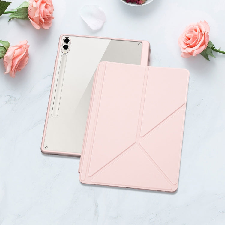For Samsung Galaxy Tab S10+ DUX DUCIS Magi Series Smart Leather Tablet Case(Pink) - Tab S10+ Cases by DUX DUCIS | Online Shopping South Africa | PMC Jewellery | Buy Now Pay Later Mobicred