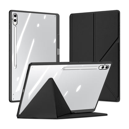 For Samsung Galaxy Tab S10 Ultra DUX DUCIS Magi Series Smart Leather Tablet Case(Black) - Tab S10 Ultra Cases by DUX DUCIS | Online Shopping South Africa | PMC Jewellery | Buy Now Pay Later Mobicred