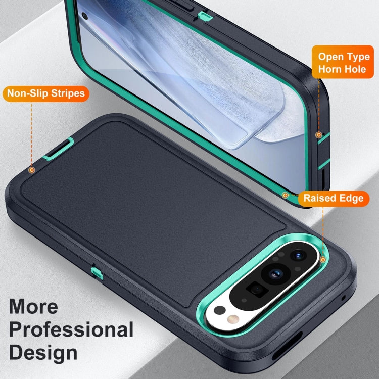For Google Pixel 9 Pro Life Waterproof Rugged PC + Silicone Phone Case(Dark Blue + Light Blue) - Google Cases by PMC TechLife | Online Shopping South Africa | PMC TechLife | Buy Now Pay Later Mobicred