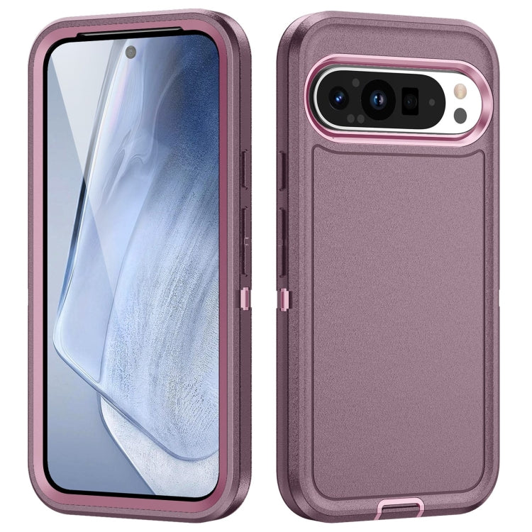 For Google Pixel 9 Life Waterproof Rugged PC + Silicone Phone Case(Purple + Pink) - Google Cases by PMC Jewellery | Online Shopping South Africa | PMC Jewellery | Buy Now Pay Later Mobicred