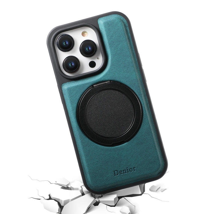 For iPhone 16 Pro Denior A14 Skin Feel Rotating Holder MagSafe Phone Case(Blue) - free shipping - PMC TechLife - Order now!