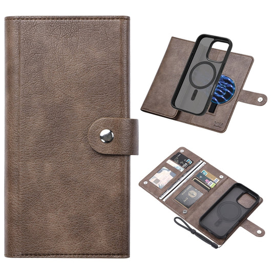 For iPhone 16 Pro ViLi GVA Series MagSafe Magnetic RFID Leather Phone Case(Coffee) - iPhone 16 Pro Cases by ViLi | Online Shopping South Africa | PMC Jewellery | Buy Now Pay Later Mobicred