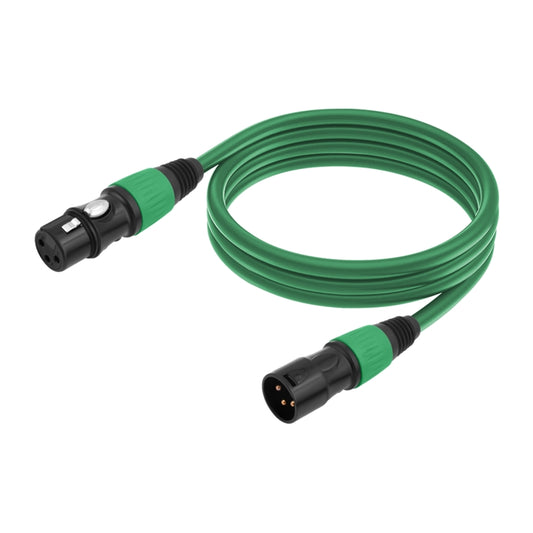 JC1015 XLR 3pin Male to Female Audio Cable, Length:10m(Green) - Microphone Audio Cable & Connector by PMC Jewellery | Online Shopping South Africa | PMC Jewellery | Buy Now Pay Later Mobicred