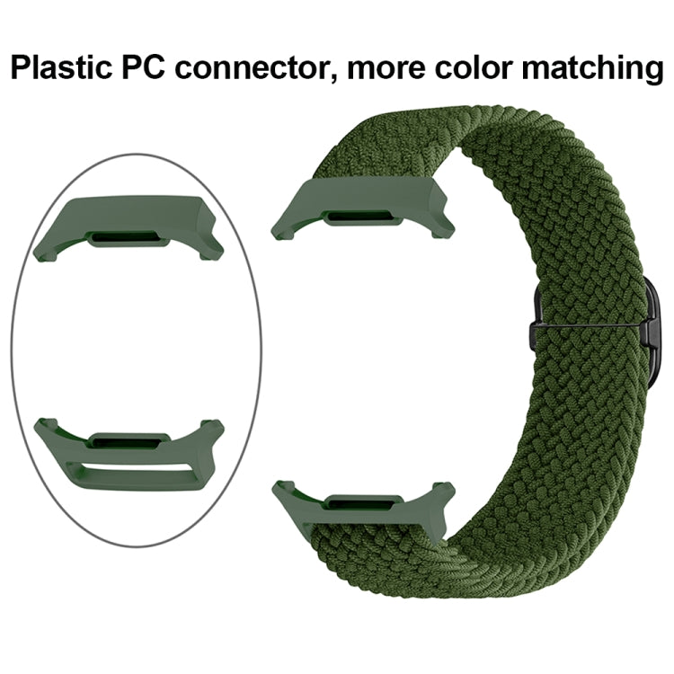 For Samsung Galaxy Watch Ultra 47mm Slide Buckle Nylon Braided Watch Band(Denim Color) - Watch Bands by PMC Jewellery | Online Shopping South Africa | PMC Jewellery | Buy Now Pay Later Mobicred