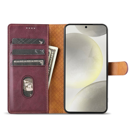 For Huawei Pura 70 N.BEKUS CSJ-P1 Solid Color Leather Phone Case(Wine Red) - Huawei Cases by N.BEKUS | Online Shopping South Africa | PMC Jewellery | Buy Now Pay Later Mobicred