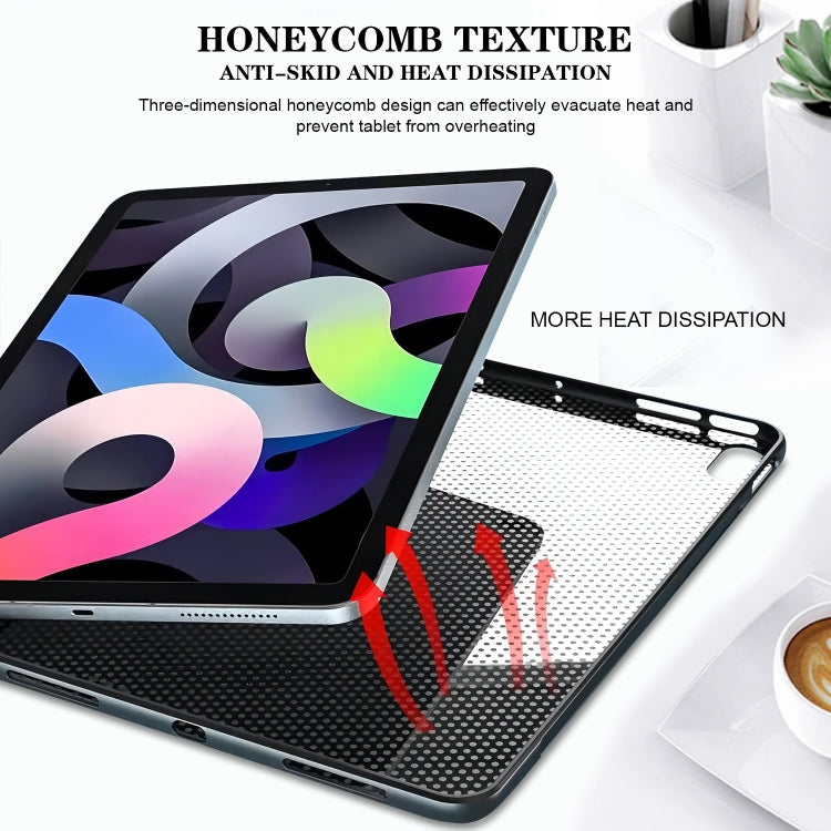 For Lenovo Tab M11 / Xiaoxin Pad 2024 Color Painting Pattern Smart Tablet TPU Case(Blue Butterfly) - Lenovo by PMC Jewellery | Online Shopping South Africa | PMC Jewellery | Buy Now Pay Later Mobicred