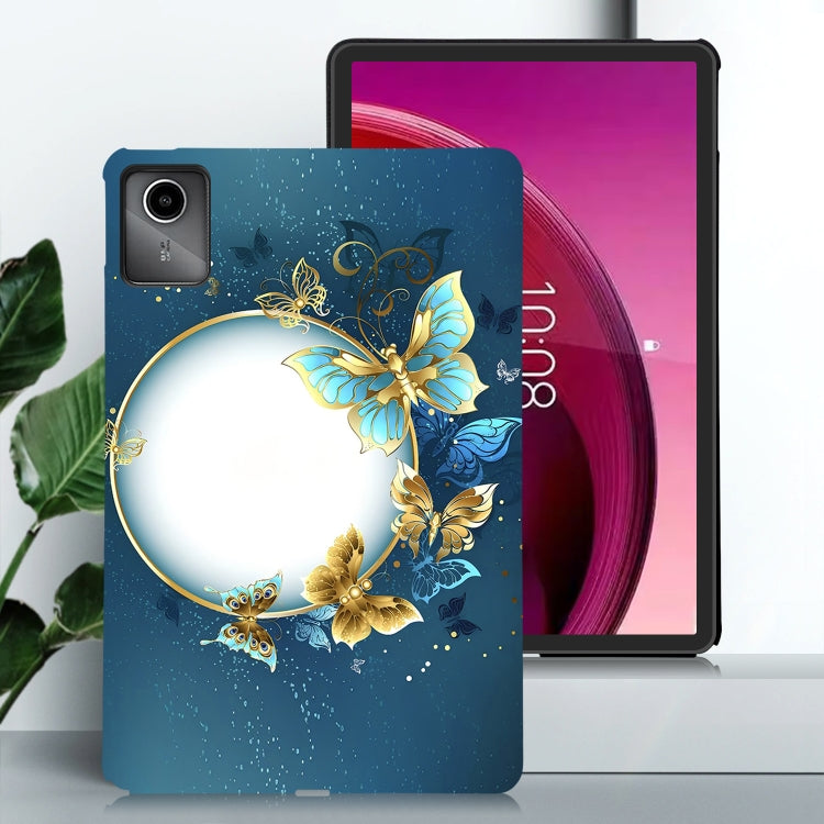 For Lenovo Tab M11 / Xiaoxin Pad 2024 Color Painting Pattern Smart Tablet TPU Case(Butterfly Circle) - Lenovo by PMC Jewellery | Online Shopping South Africa | PMC Jewellery | Buy Now Pay Later Mobicred