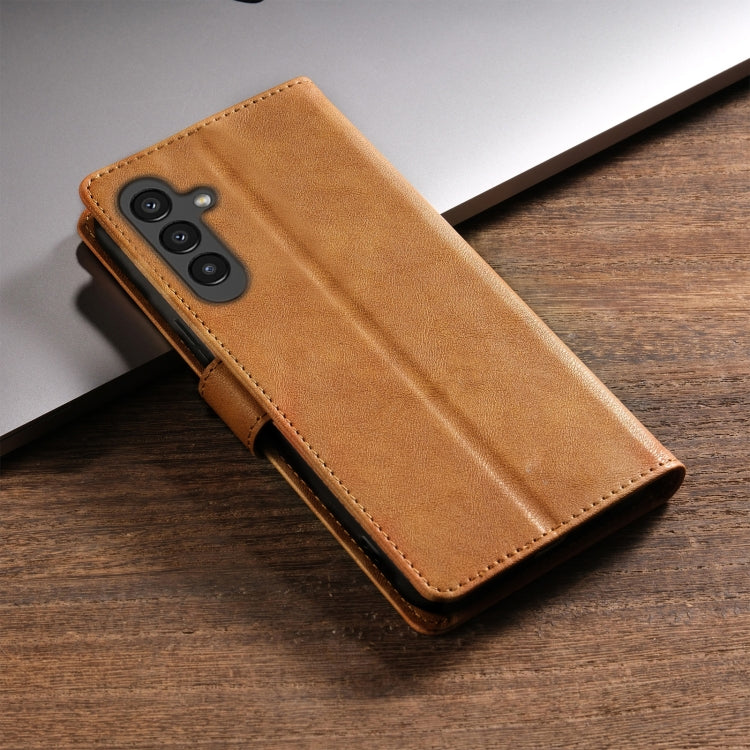 For Samsung Galaxy S24+ 5G N.BEKUS CSJ-P1 Solid Color Leather Phone Case(Brown) - Galaxy S24+ 5G Cases by N.BEKUS | Online Shopping South Africa | PMC Jewellery | Buy Now Pay Later Mobicred