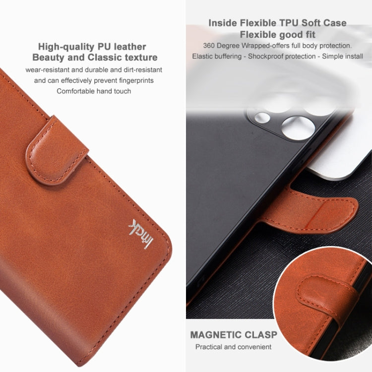 For iPhone 15 Pro Max IMAK Count Series Flip Leather Phone Case(Black) - free shipping - PMC Jewellery - Order now!