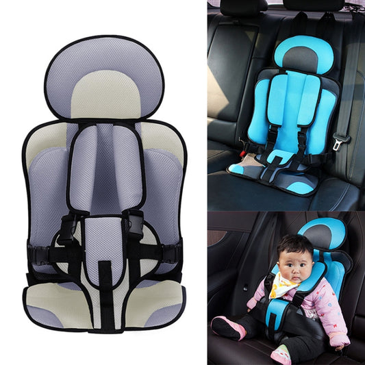 Car Portable Children Safety Seat, Size:50 x 33 x 21cm (For 0-5 Years Old)(Beige + Grey) - Seat Accessories by PMC Jewellery | Online Shopping South Africa | PMC Jewellery | Buy Now Pay Later Mobicred