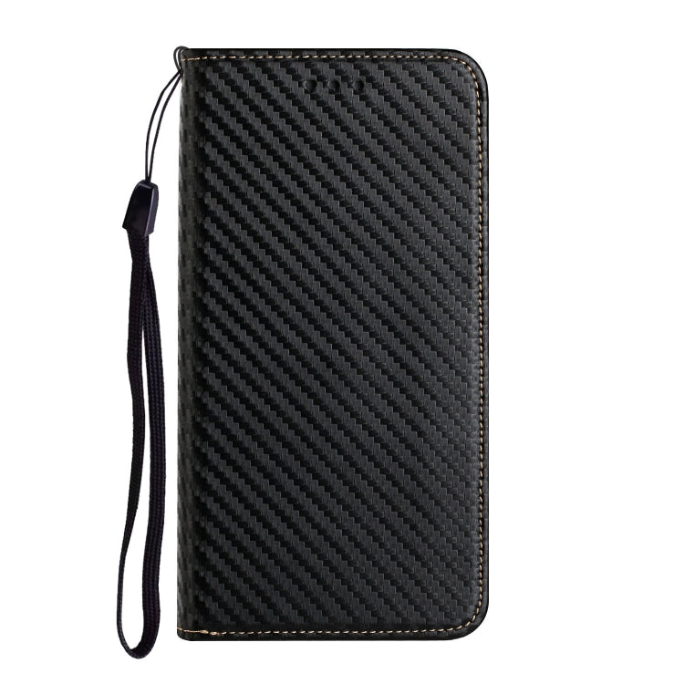 For iPhone 16 Pro Max Carbon Fiber Texture Magnetic Flip Leather Phone Case(Black) - iPhone 16 Pro Max Cases by PMC TechLife | Online Shopping South Africa | PMC TechLife | Buy Now Pay Later Mobicred
