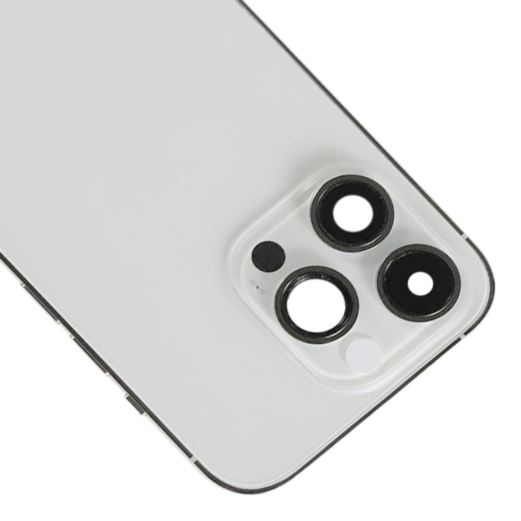 For iPhone 14 Pro Battery Back Cover with Side Keys & Card Tray, Version:China Version(Silver) - free shipping - PMC Jewellery - Order now!