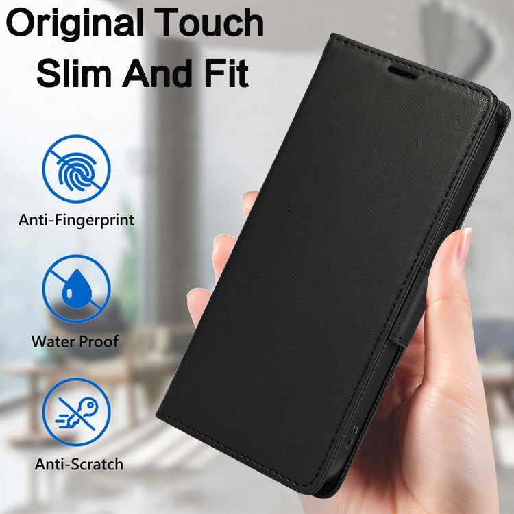 For iPhone 16 Pro Side Buckle RFID Anti-theft Leather Phone Case(Black) - iPhone 16 Pro Cases by PMC TechLife | Online Shopping South Africa | PMC TechLife | Buy Now Pay Later Mobicred