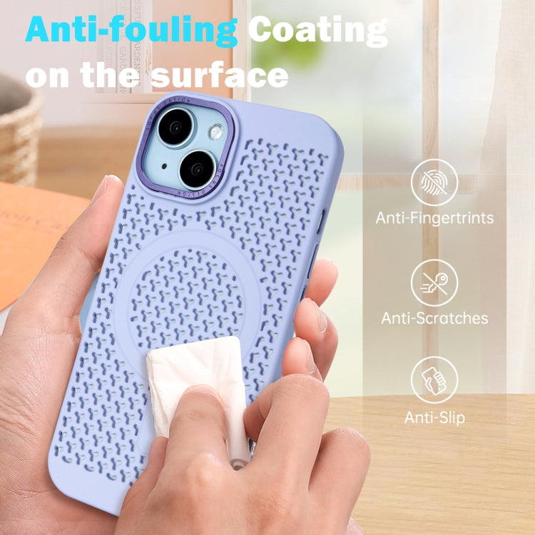 For iPhone 16 Plus Ice Feeling Cooling MagSafe Magnetic Phone Case(Black) - free shipping - PMC TechLife - Order now!