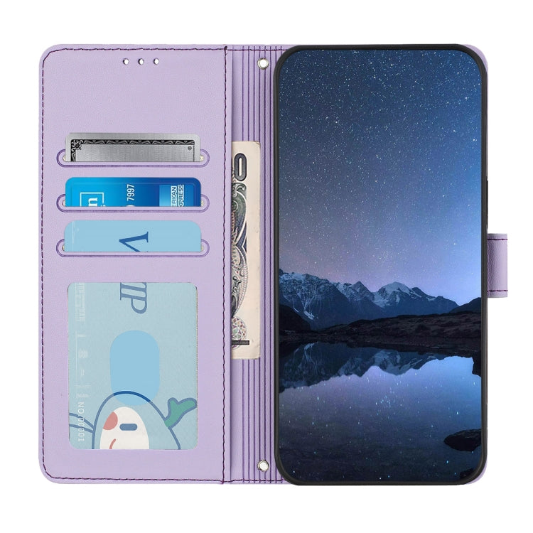 For Redmi K70 Ultra 5G Global Cat Rat Embossed Pattern RFID Leather Phone Case with Lanyard(Purple) - Xiaomi Cases by PMC Jewellery | Online Shopping South Africa | PMC Jewellery | Buy Now Pay Later Mobicred