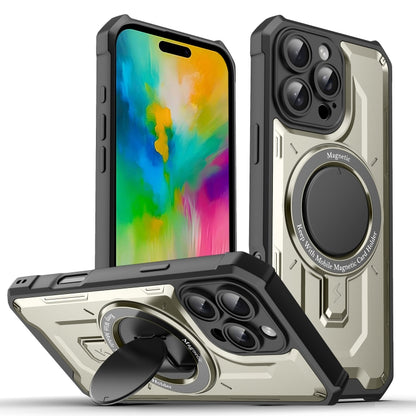 For iPhone 16 Pro Invisible Bracket MagSafe Magnetic Phone Case(Titanium Gray) - iPhone 16 Pro Cases by PMC Jewellery | Online Shopping South Africa | PMC Jewellery | Buy Now Pay Later Mobicred