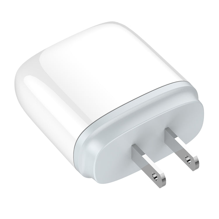 LDNIO Q229 QC3.0 / PD20W USB + Type-C Fast Charger with 1m Type-C to 8 Pin Cable, Plug Type:US Plug(White) - USB Charger by LDNIO | Online Shopping South Africa | PMC Jewellery | Buy Now Pay Later Mobicred