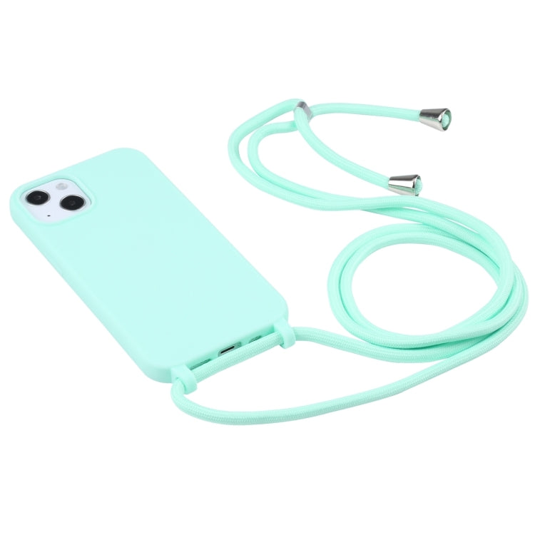 For iPhone 16 Pro Candy Colors TPU Protective Phone Case with Lanyard (Mint Green) - iPhone 16 Pro Cases by PMC TechLife | Online Shopping South Africa | PMC TechLife | Buy Now Pay Later Mobicred