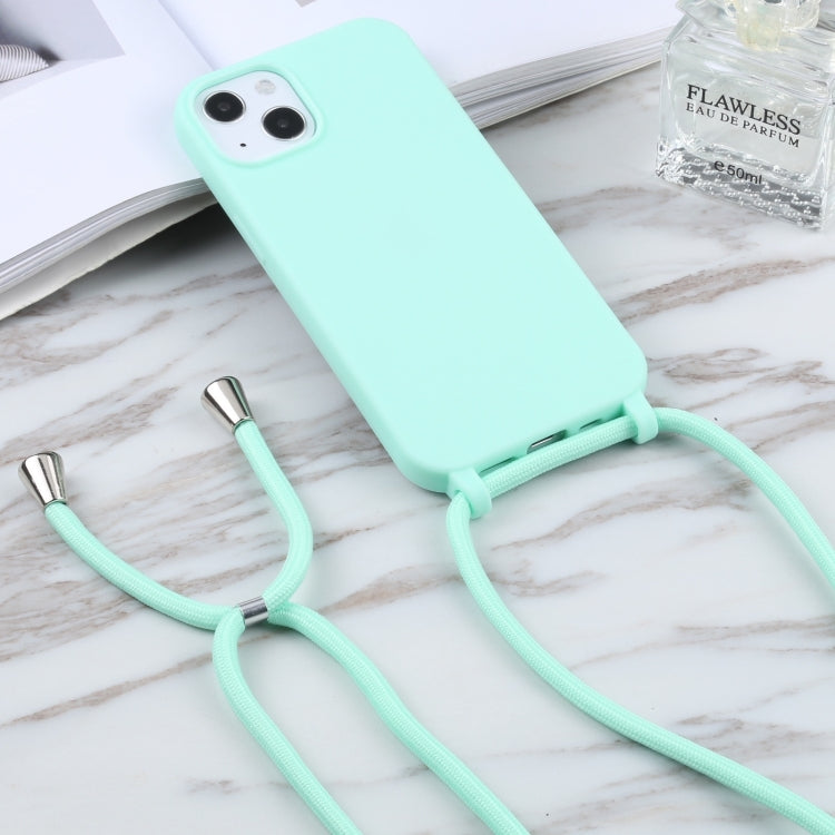For iPhone 16 Pro Candy Colors TPU Protective Phone Case with Lanyard (Mint Green) - iPhone 16 Pro Cases by PMC TechLife | Online Shopping South Africa | PMC TechLife | Buy Now Pay Later Mobicred