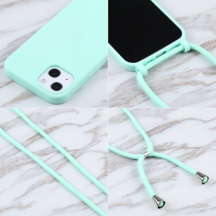 For iPhone 16 Pro Candy Colors TPU Protective Phone Case with Lanyard (Mint Green) - iPhone 16 Pro Cases by PMC TechLife | Online Shopping South Africa | PMC TechLife | Buy Now Pay Later Mobicred