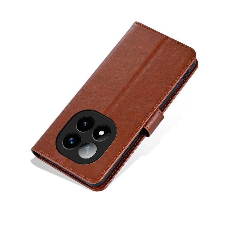 For Redmi Note 14 Pro 5G AZNS Sheepskin Texture Flip Leather Phone Case(Brown) - free shipping - PMC Jewellery - Order now!