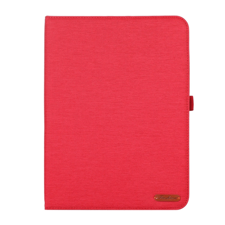 For OnePlus Pad Pro 12.1 Fabric Leather Tablet Case(Red) - Others by PMC TechLife | Online Shopping South Africa | PMC TechLife | Buy Now Pay Later Mobicred