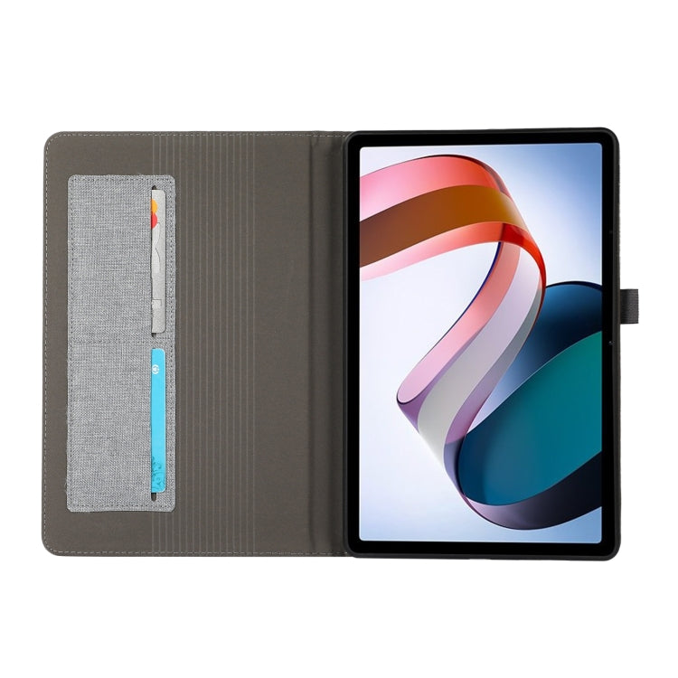 For OnePlus Pad Pro 12.1 Fabric Leather Tablet Case(Grey) - Others by PMC TechLife | Online Shopping South Africa | PMC TechLife | Buy Now Pay Later Mobicred