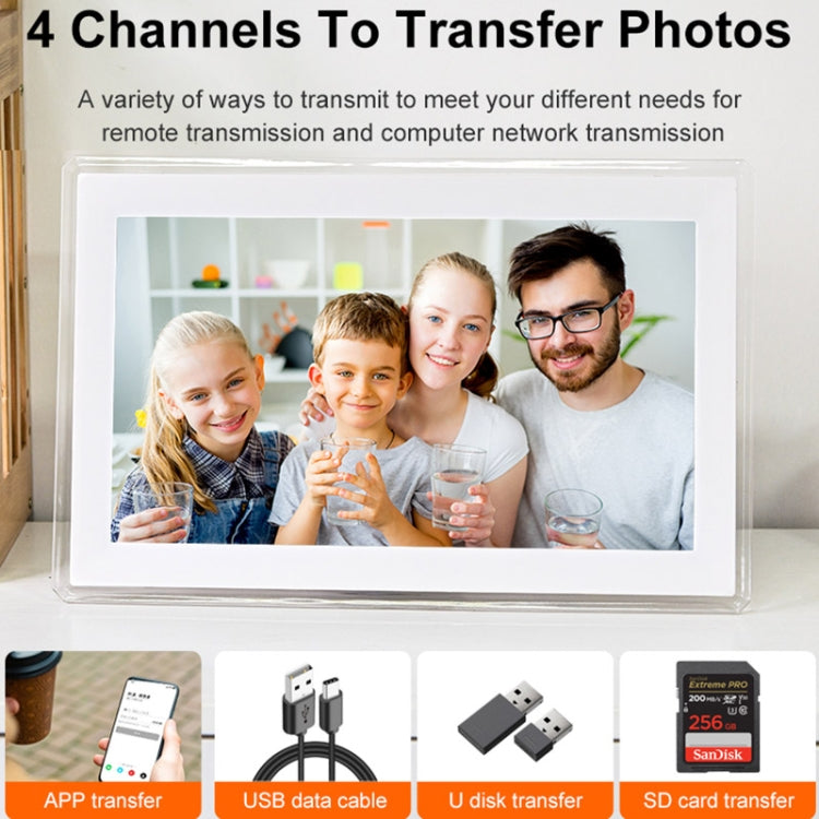15.6 inch IPS Screen Digital Cloud Photo Frame Wall Mounted LED Advertising Machine, Plug Type:EU Plug(Black) - 15 inch Above by PMC TechLife | Online Shopping South Africa | PMC TechLife | Buy Now Pay Later Mobicred