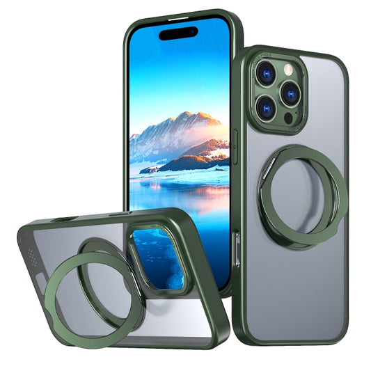 For iPhone 16 Pro Max Wing Series MagSafe Magnetic Ring Holder Phone Case(Green) - iPhone 16 Pro Max Cases by PMC Jewellery | Online Shopping South Africa | PMC Jewellery | Buy Now Pay Later Mobicred