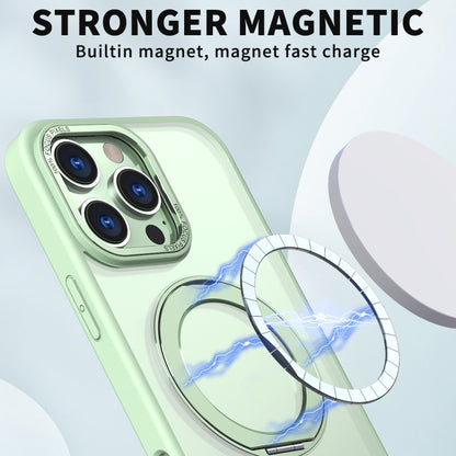 For iPhone 16 Pro Wing Series MagSafe Magnetic Ring Holder Phone Case(Avocado Green) - iPhone 16 Pro Cases by PMC Jewellery | Online Shopping South Africa | PMC Jewellery | Buy Now Pay Later Mobicred