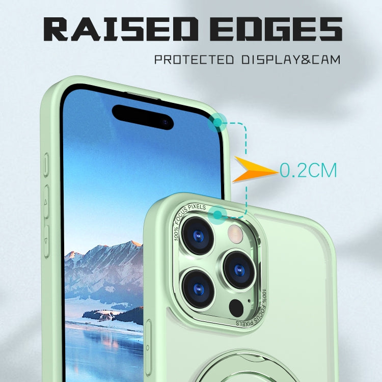 For iPhone 16 Pro Wing Series MagSafe Magnetic Ring Holder Phone Case(Avocado Green) - iPhone 16 Pro Cases by PMC Jewellery | Online Shopping South Africa | PMC Jewellery | Buy Now Pay Later Mobicred