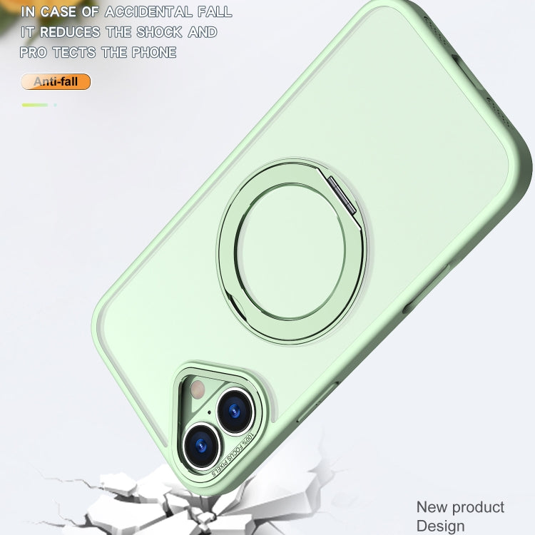 For iPhone 16 Plus Wing Series MagSafe Magnetic Ring Holder Phone Case(Avocado Green) - iPhone 16 Plus Cases by PMC Jewellery | Online Shopping South Africa | PMC Jewellery | Buy Now Pay Later Mobicred