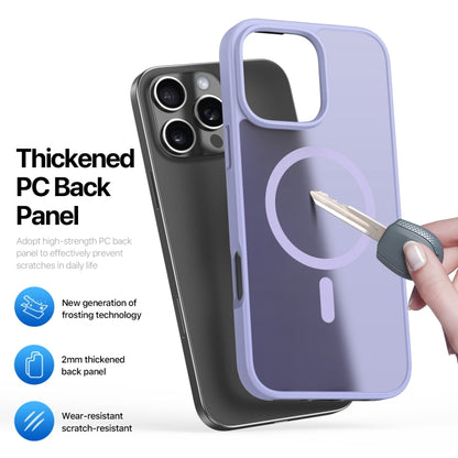 For iPhone 16 Pro Max DUX DUCIS Yind Series MagSafe TPU Hybrid PC Phone Case(Light Purple) - iPhone 16 Pro Max Cases by DUX DUCIS | Online Shopping South Africa | PMC Jewellery | Buy Now Pay Later Mobicred