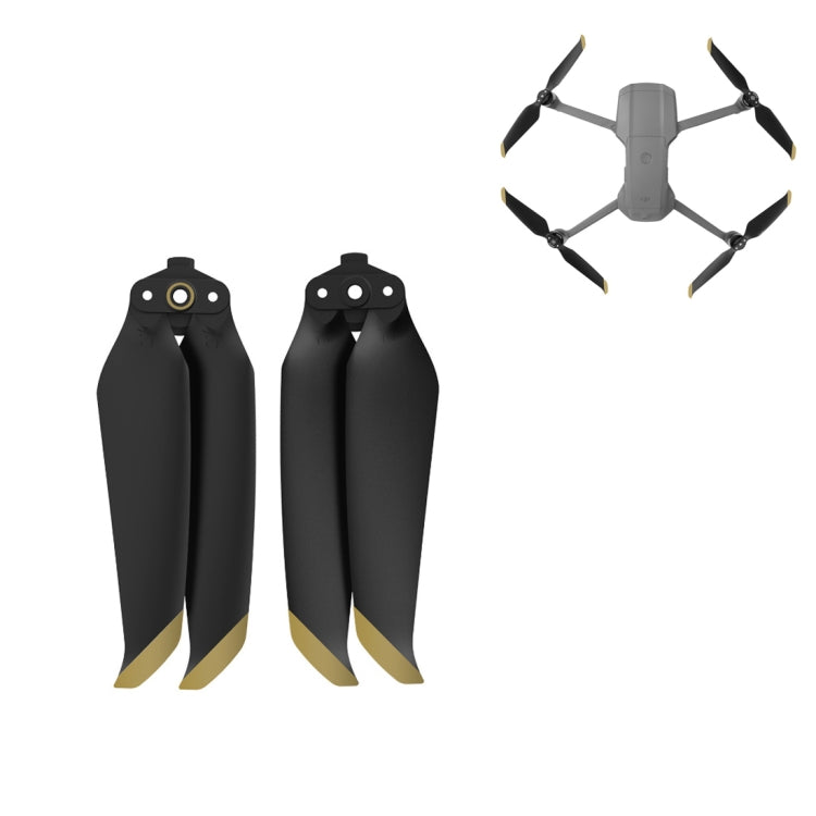 1 Pair Sunnylife 7238F-1 For DJI Mavic Air 2 Low Noise Quick-release Propellers(Gold) - DIY Propeller by PMC Jewellery | Online Shopping South Africa | PMC Jewellery | Buy Now Pay Later Mobicred