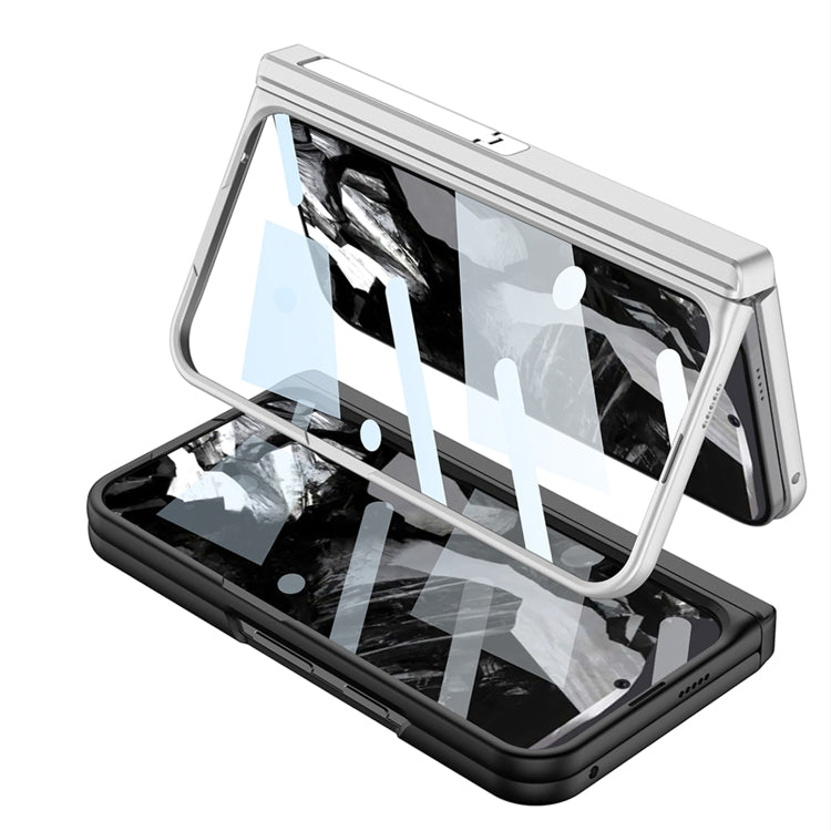 For Google Pixel 9 Pro Fold GKK Integrated Magnetic Full Coverage Flip Phone Case, Included Pen(Navy Blue) - free shipping - PMC Jewellery - Order now!