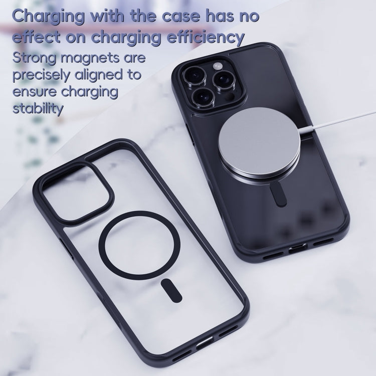 For iPhone 16 Pro Max Ming Shield Series MagSafe Magnetic Phone Case(Frosted Transparent) - iPhone 16 Pro Max Cases by PMC Jewellery | Online Shopping South Africa | PMC Jewellery | Buy Now Pay Later Mobicred