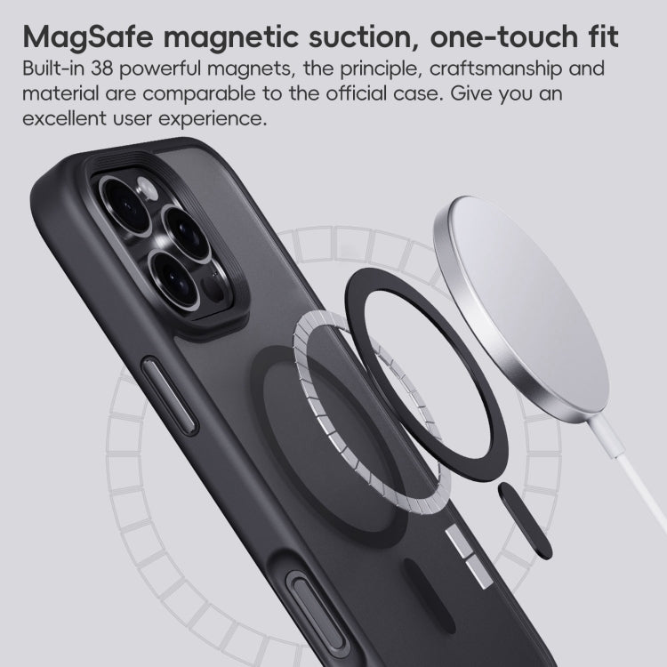 For iPhone 16 Pro Max Frosted MagSafe Magnetic Phone Case(Black) - iPhone 16 Pro Max Cases by PMC Jewellery | Online Shopping South Africa | PMC Jewellery | Buy Now Pay Later Mobicred