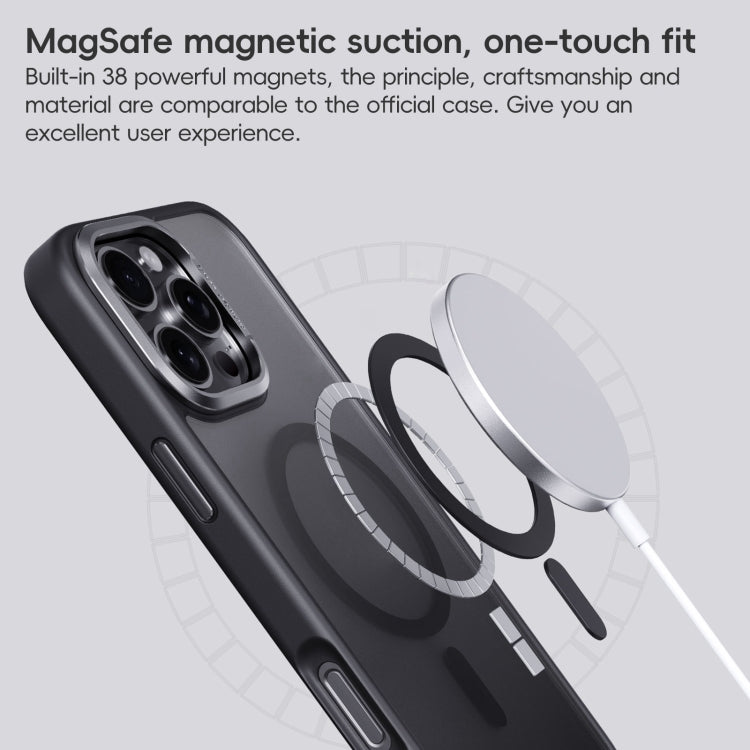 For iPhone 16 Frosted MagSafe Magnetic Phone Case(Titanium Blue) - iPhone 16 Cases by PMC Jewellery | Online Shopping South Africa | PMC Jewellery | Buy Now Pay Later Mobicred