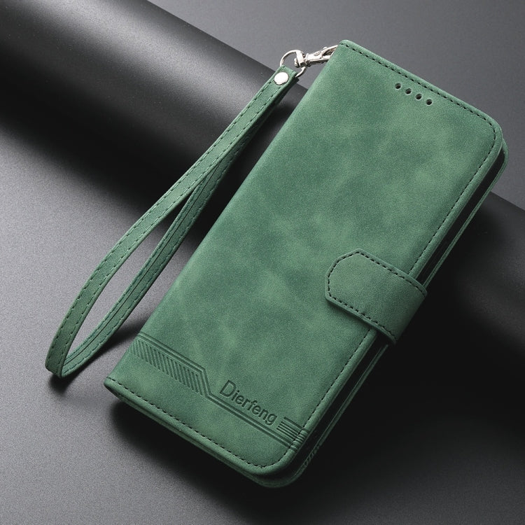 For Redmi K70 Ultra Dierfeng Dream Line TPU Hybrid PU Leather Phone Case(Green) - Xiaomi Cases by PMC Jewellery | Online Shopping South Africa | PMC Jewellery | Buy Now Pay Later Mobicred